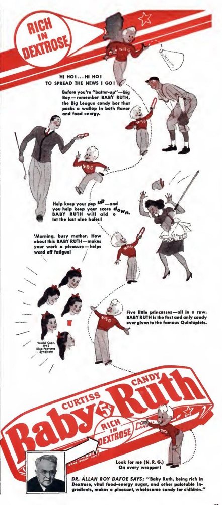 1942 Baby Ruth magazine ad