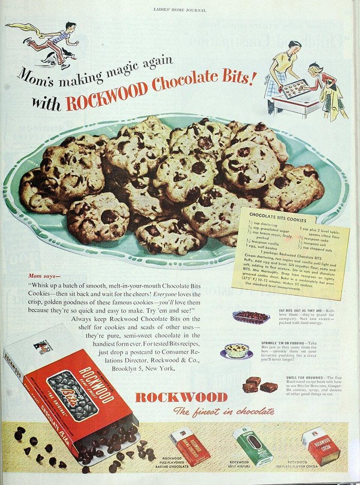 1948 Rockwood Chocolate Bits ad