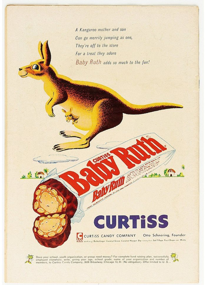 1956 Baby Ruth kangaroo ad